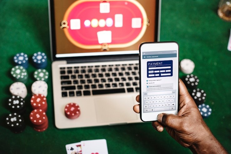 Microgaming demo mode screen showing free-play balance and spin interface